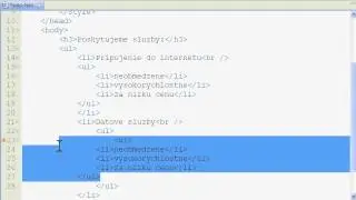 XHTML CSS - 10. lekcia - nezotriedeny zoznam