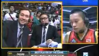 JayJay Helterbrand Best Player of the game interview Ginebra vs ROS