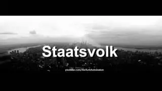 How to pronounce Staatsvolk in German