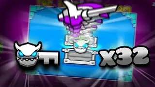 AMAZING ICONS!!!! | Opening 36 Geometry Dash treasure room chests