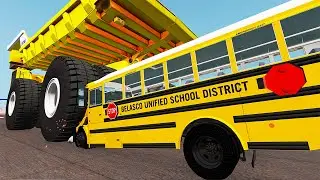 Belaz 75710 Crashes & Heavy Car Destruction #15 BeamNG.Drive