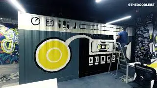 Ship Container Mural Art - Fork Media