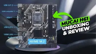 ✅ PLACA MÃE MUCAI H61 | LGA 1155 | DDR3 unboxing e review. Custo benefício R$ 150,00