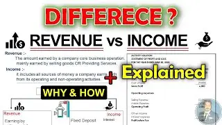 Difference between Revenue and Income | Accounting Concepts