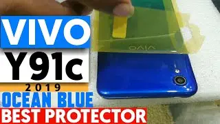 Vivo Y91c Back Protector Installation Ocean Blue Colour 🔵