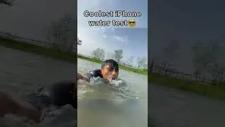 iPhone waterproof Test😵‍💫| coolest iPhone water test #iphone #waterprooftest #shorts #dtotalblast
