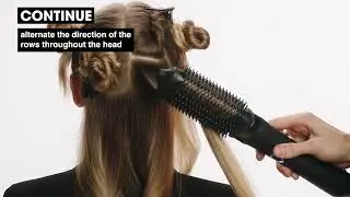 How to create LA blow out using ghd duet blowdry #ghd #ghdhair #ghdduetblowdry