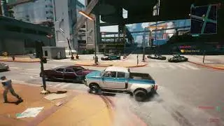 Change weather by hitting car Cyperpunk 2077