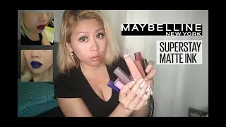Maybelline Superstay Matte Ink Maskproof lipsticks: swatches +review