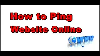 How to Ping A url Website Online