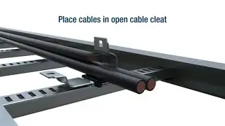 Stainless Steel Quad Cable Cleat Installation | Panduit
