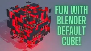 Fun with Default Cube!! Blender Beginner Tutorial!!