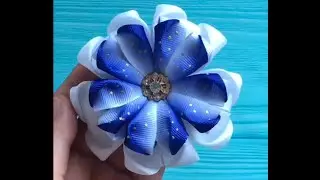 Школьный бант из репсовых лент