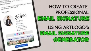 How to Create Professional HTML Email Signature Through Artlogo's  Email Signature Generator