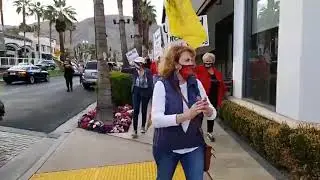 Protesters Descend Upon El Paseo Drive in Palm Desert, Ca Restaurants Stay Open Defy New Order