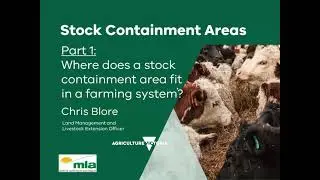 2021-11-03 Stock containment part 1  Where does a stock containment area fit in a farming system