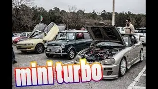 Insanely small turbo! Cars and Coffee on the supermoto