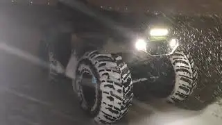 Квадроцикл Сокол в снегопад