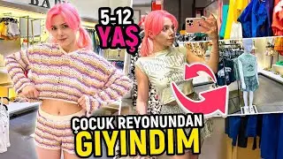 BİR GÜN BOYUNCA ÇOCUK REYONUNDAN GİYİNDİM ! 
