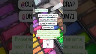 March Shout Outs @HelenDing @cuzwelovetoscrapaz6721 @scrappingwithShannon #scrapbooking