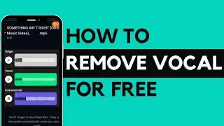 How to Remove Vocals from Any Song – FREE AI Tutorial (DeVoice)