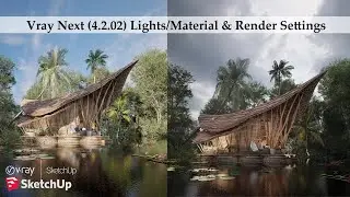 Bali Villa Rendering With Vray Next For SKetchup