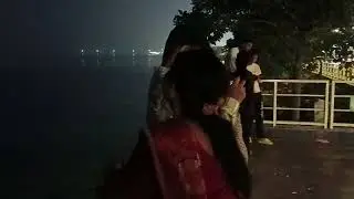 Night out near lake