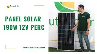 Panel Solar PERC 190W 12V  | Monocristalino EcoGreen