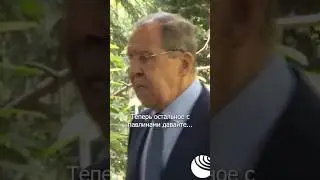 Peacocks interrupted Minister Lavrov 