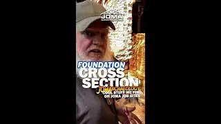 Cross Section of a Foundation as Built in 1945- JOMArchaeology - Mac & Scott - JOMA Construction