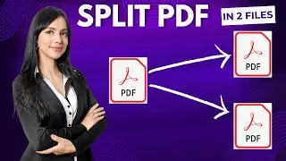 How to split pdf pages into separate files | trick to split pdf file into two file