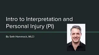 Personal Injury Cases: an Introduction for Interpreters