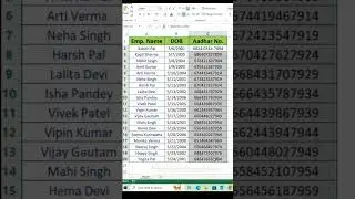 Excel Interview Questions|| Excel Tips ||#shorts