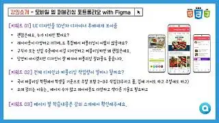 강의 소개(모바일 웹 퍼블리싱 포트폴리오 with Figma)