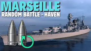Cruiser Marseille - %50 AP - %50 HE with BB guns
