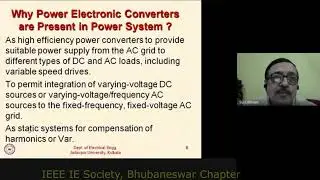 IEEE Day Talk On Harmonics, Var & Power Factor In Power System With Static Converters
