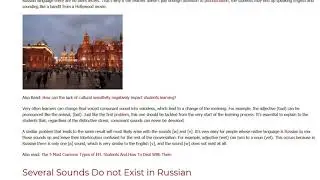 Common Pronunciation Errors Russian Native Speakers Make in English | ITTT TEFL BLOG