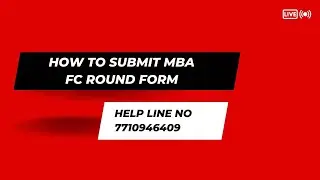 MBA CET Fc form Details- Complete information.7710946409