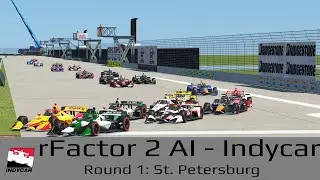rFactor 2 AI - INDYCAR: St. Petersburg