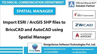 Spatial Manager: Import ESRI / ArcGIS SHP files to BricsCAD and AutoCAD using Spatial Manager