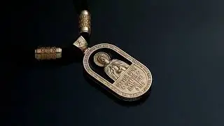 Подвеска с образом святого Сергия Радонежского. Золото 585.