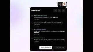 UI Microinteraction: Profile & Notification Dialog Animation