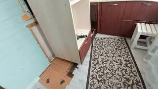 Переделка из кухни в спальню,ч.1