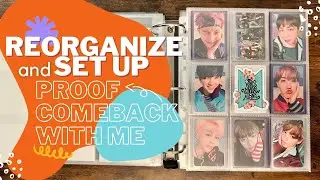 Reorganize and Set Up Proof Album Comeback With Me | BTS Photocard Collection | June 2022