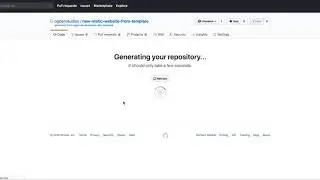 Create a New Project from GitHub Template Repository