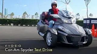 Can-Am Spyder Test Drive 2014 with Host Lisa Keating