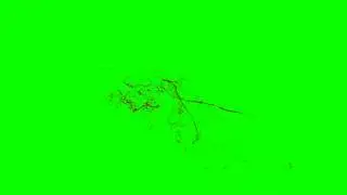 Blood Burst on gun Shot - Green screen