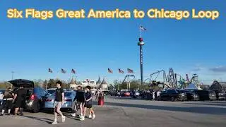 Driving from Great America to Chicago Loop via I-94 Expressway