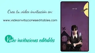 video invitación gratis de Merlina 01
