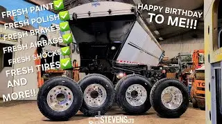 This 2017 Live Bottom Belt Trailer Is Looking GOOD AS NEW !! BIIIIGGG Birthday Video !!